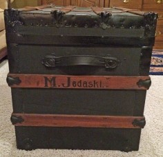 steamer trunk with name